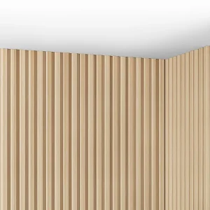 3D-wandpaneel - 3,71 m² - Natuurlijke lichte houtkleur - Set van 8 - TATIANA - Koop nu Geschikt voor oneffen muren