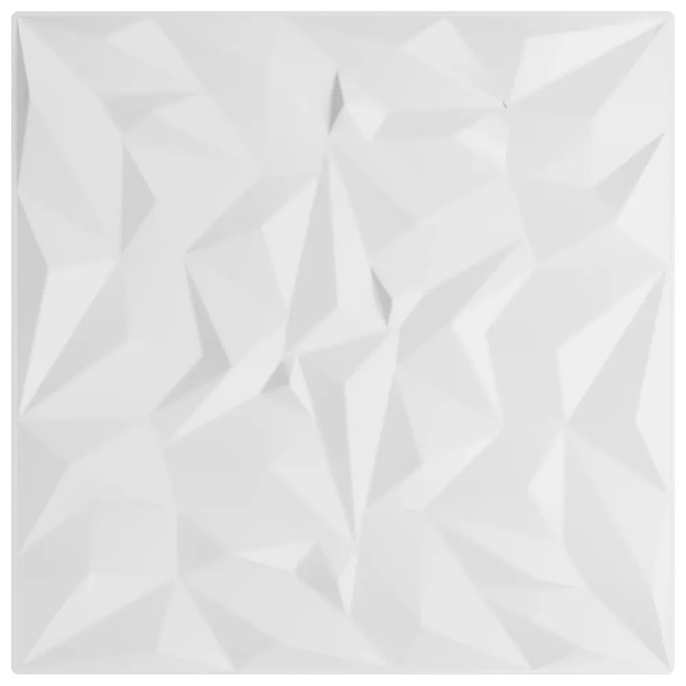 12 st Wandpanelen amethist 3 m² 50x50 cm XPS wit | 10 m² | 53 cm breed
