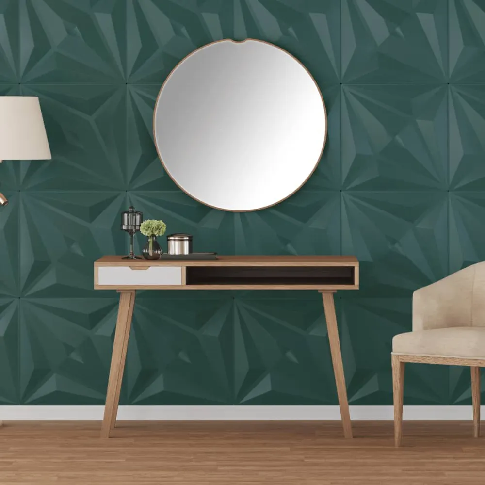 12 st Wandpanelen ster 3 m² 50x50 cm XPS groen 25 patronen