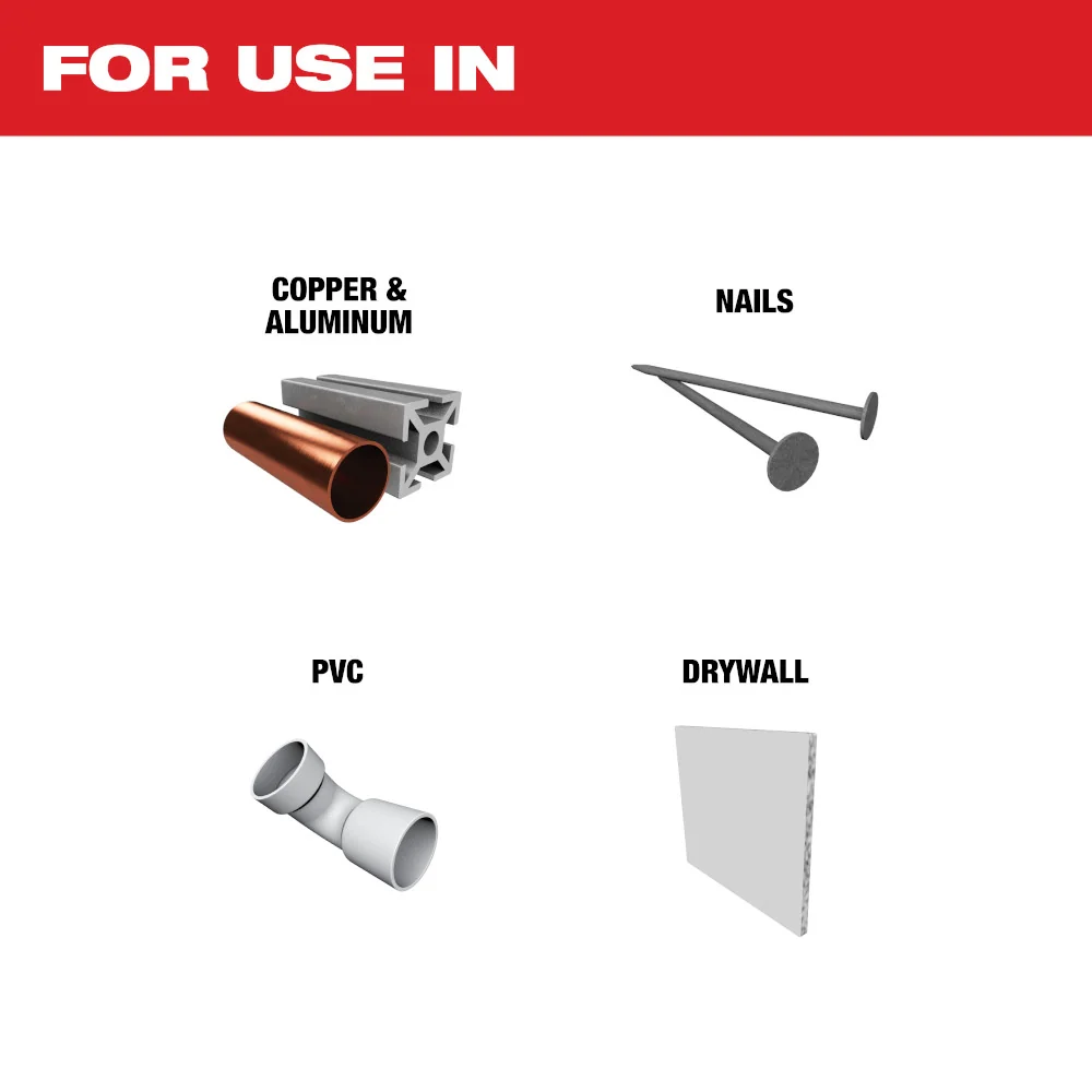 MILWAUKEE 1-1/8" Universal Fit OPEN-LOK™ Aerospace titaan Enhanced Bi-Metal Metal Blade (3 PACK)