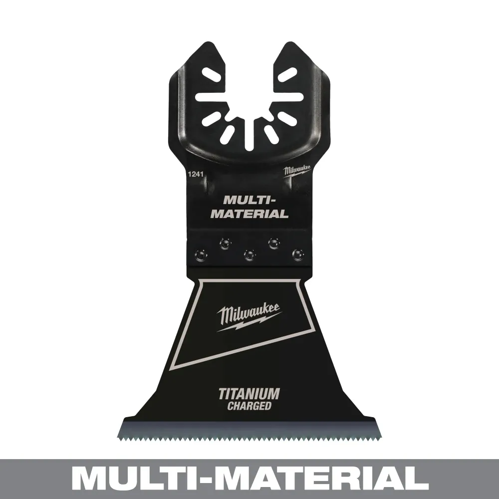 MILWAUKEE 2-1/2" Universal Fit OPEN-LOK™ TITANIUMLEGERING CHARGED™ Bi-Metal Multi-Material Blades