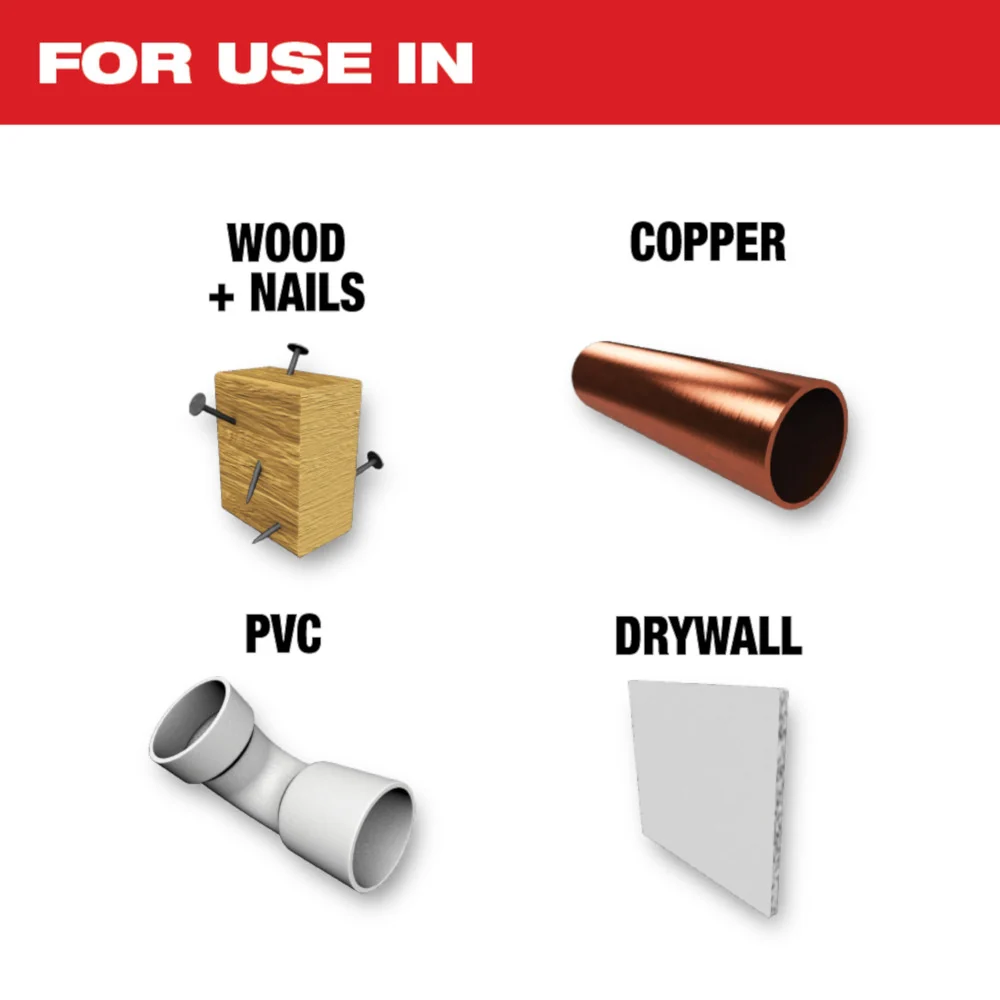 MILWAUKEE 2-1/2" Universal Fit OPEN-LOK™ TITANIUMLEGERING CHARGED™ Bi-Metal Multi-Material Blades