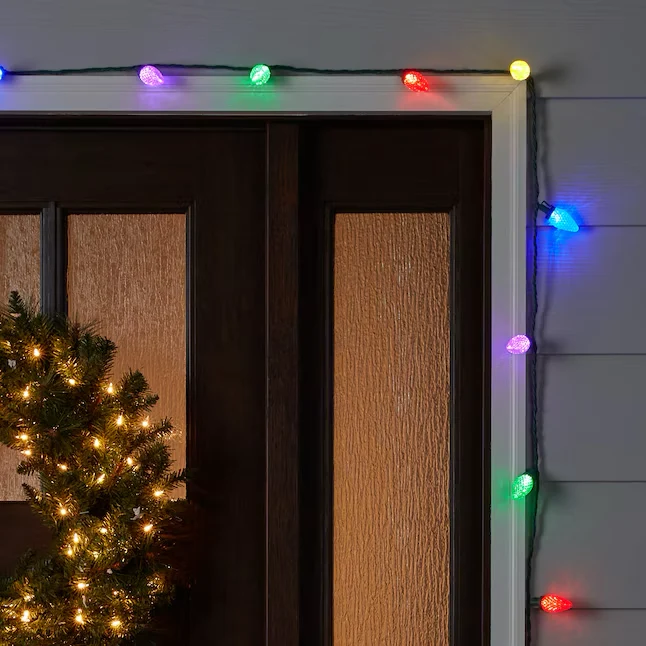 GE 100-count Energy Connected Multi-Color LED Diamond Cut C9 Christmas Lights