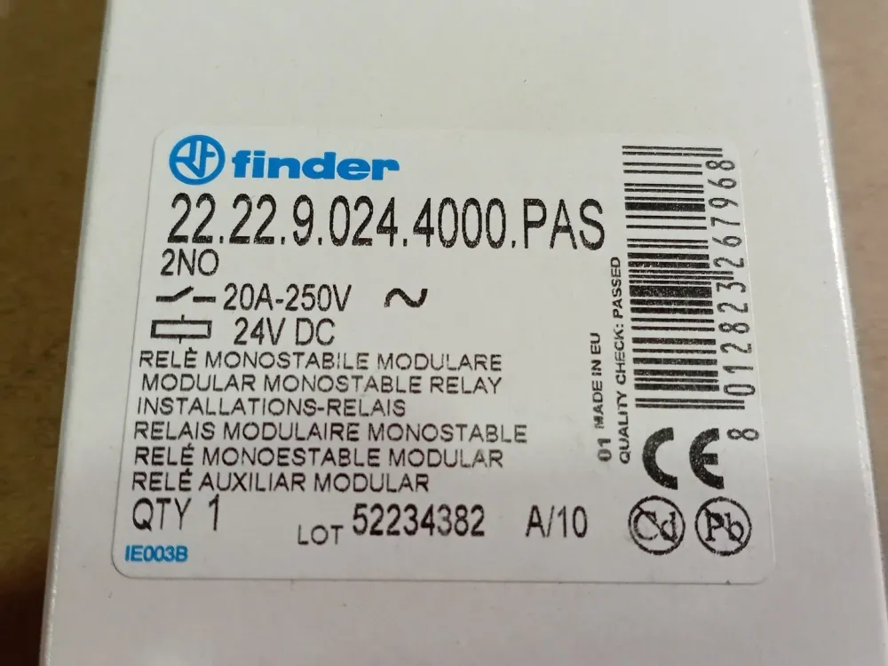 20A 24VDC Power Relay 22.22.9.024.4000