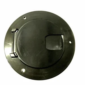 RV BLACK Electric Power Cord Medium Round Cable Hatch 3.5" Cutout