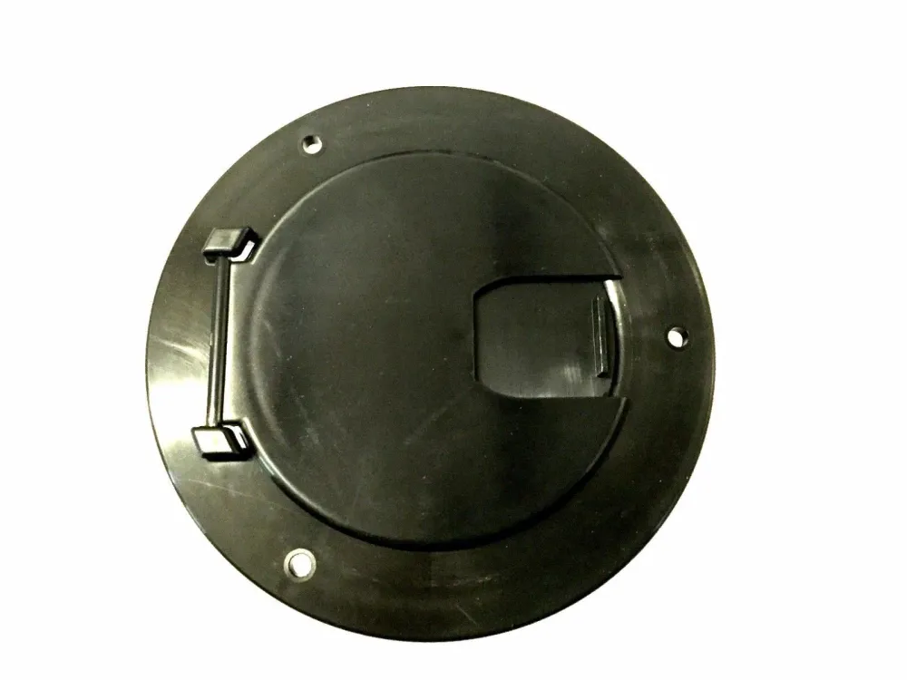 RV BLACK Electric Power Cord Medium Round Cable Hatch 3.5" Cutout