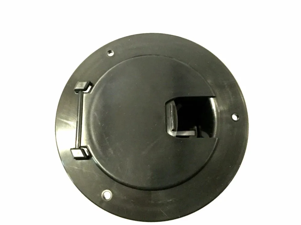 RV BLACK Electric Power Cord Medium Round Cable Hatch 3.5" Cutout