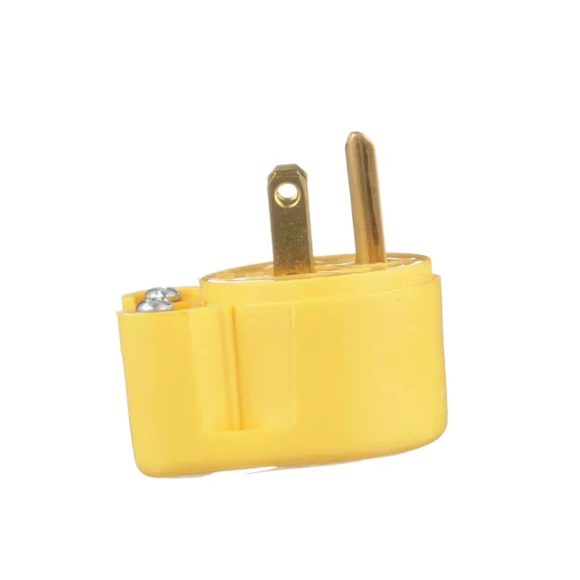 Eaton 15-Amp 125-Volt NEMA 5-15 3-wire Grounding Heavy-duty Straight Plug, Mosterdgeel