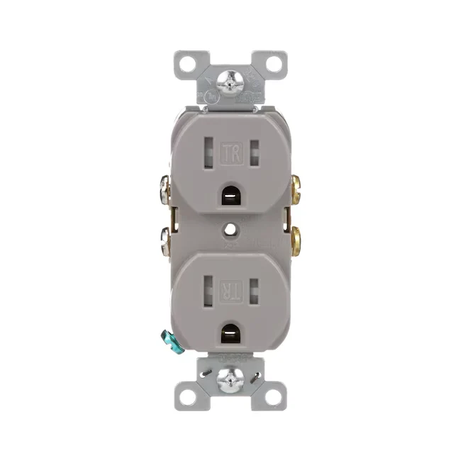 Eaton Arrow Hart 15-Amp 125-volt Tamper Resistant Residential/Commercial Duplex Outlet, Asgrijs