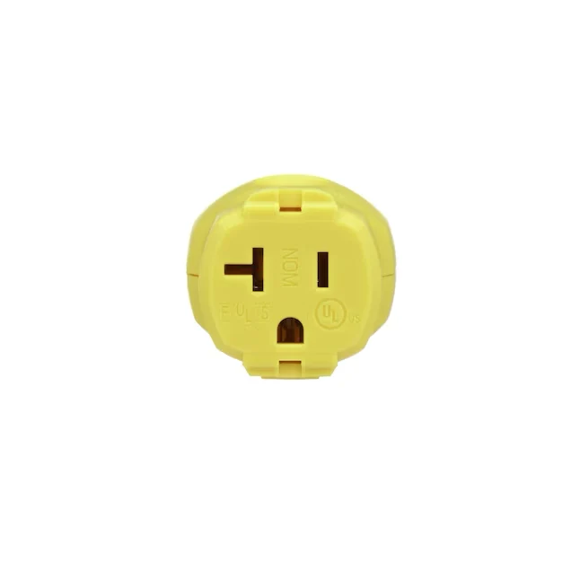 Eaton Arrow Hart 20-Amp 125-Volt NEMA 5-20 3-wire Grounding Heavy-duty Straight Connector, Mosterdgeel