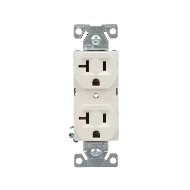 Eaton Arrow Hart 20-Amp 125-volt Residential/Commercial Duplex Outlet, Light Almond set van 10