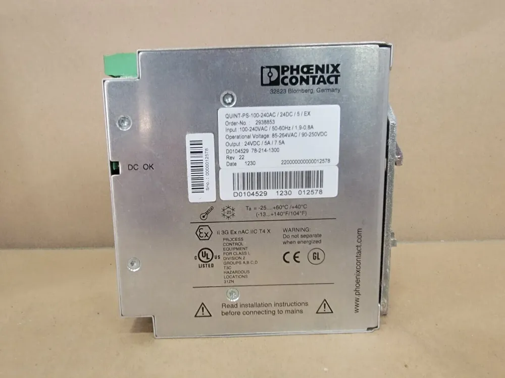 QUINT-PS-100-240AC/24DC/5/EX Power Supply Unit 2938853