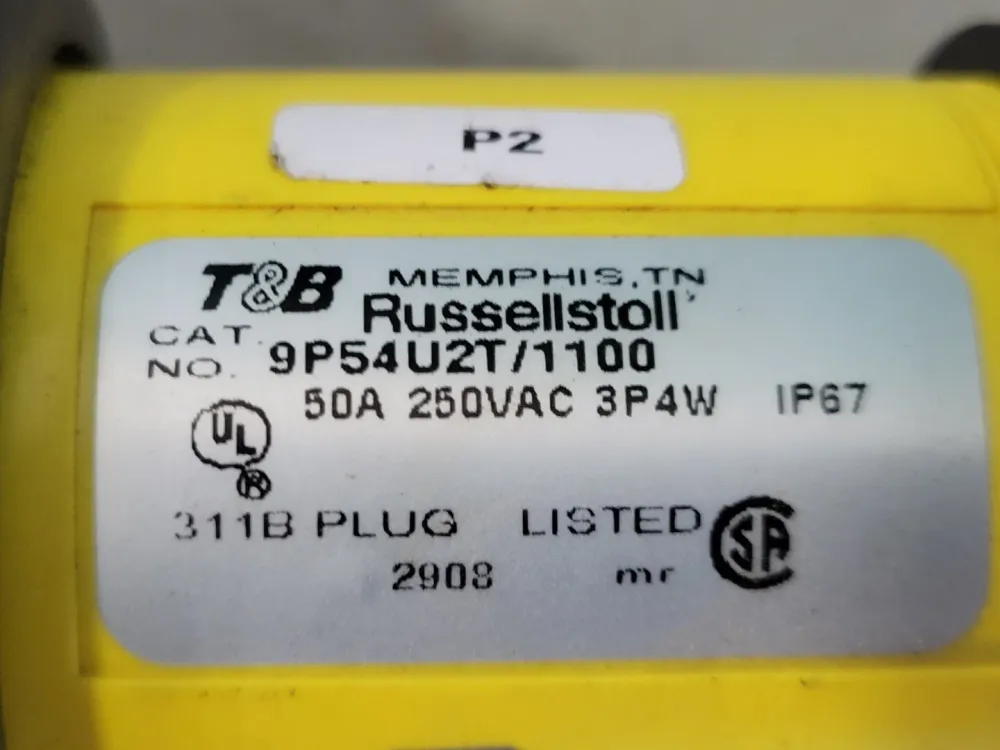 Wereldreis 15FT 50 Amp Power Cable w/ Plug 9P54U2T/1100 & Connector CS8364N