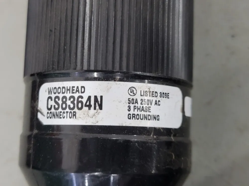Wereldreis 15FT 50 Amp Power Cable w/ Plug 9P54U2T/1100 & Connector CS8364N