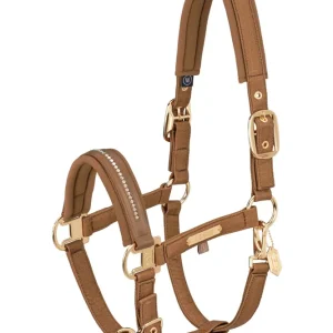 Heritage AW24 Glam Crystal Duo Pin Headcollar Almond F