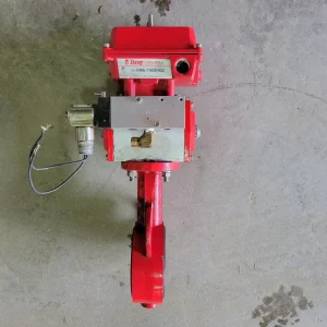 3" Butterfly Valve w/ Actuator Solenoid Operator and Enclosure Switch Geluidsarm