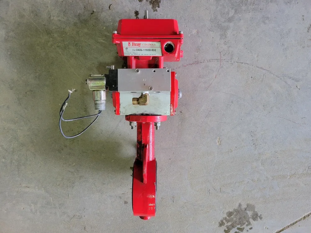 3" Butterfly Valve w/ Actuator Solenoid Operator and Enclosure Switch Geluidsarm