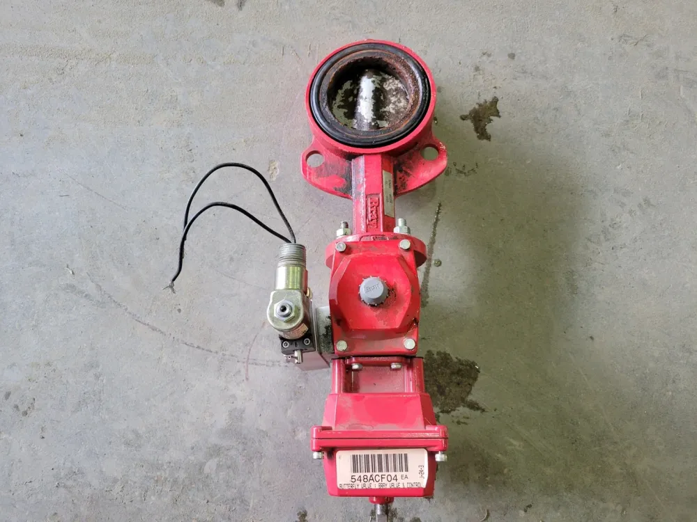 3" Butterfly Valve w/ Actuator Solenoid Operator and Enclosure Switch Geluidsarm