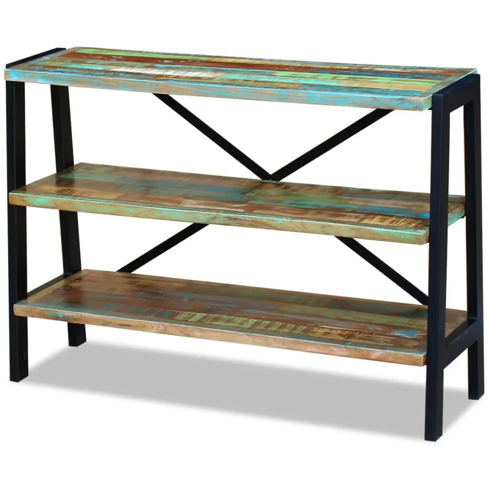 Opberg Dressoir 3 schappen massief gerecycled hout