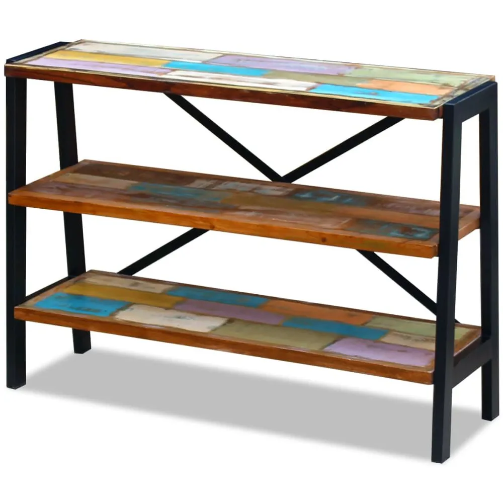 Opberg Dressoir 3 schappen massief gerecycled hout