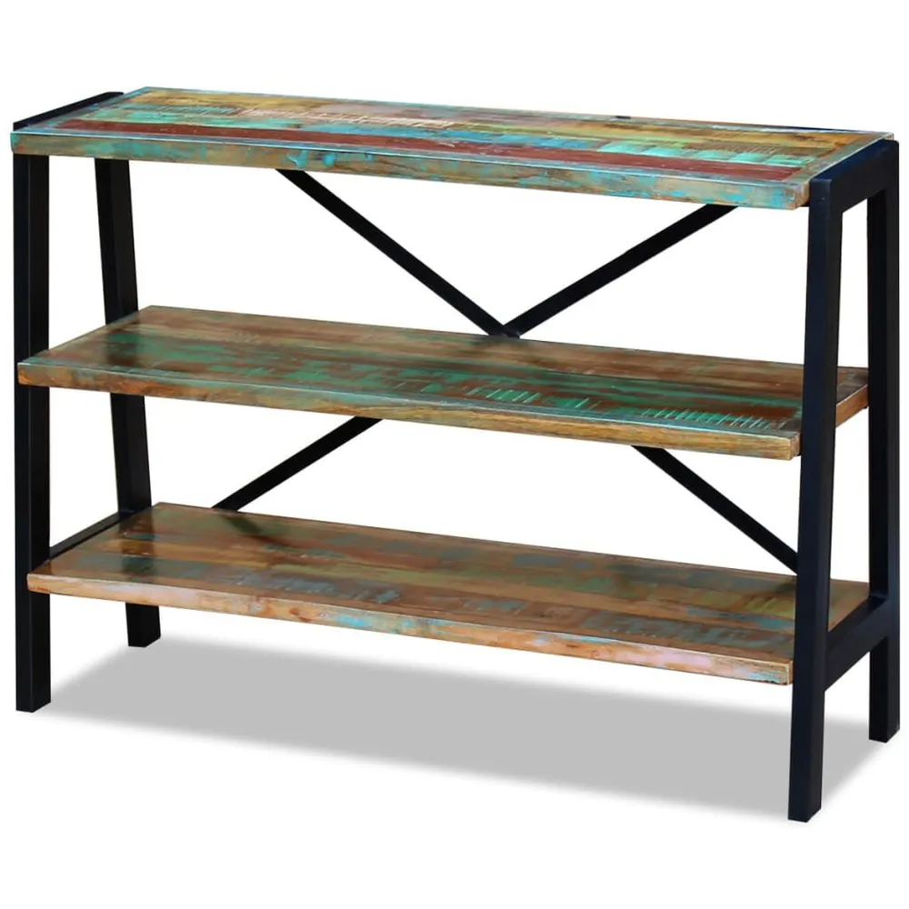 Opberg Dressoir 3 schappen massief gerecycled hout