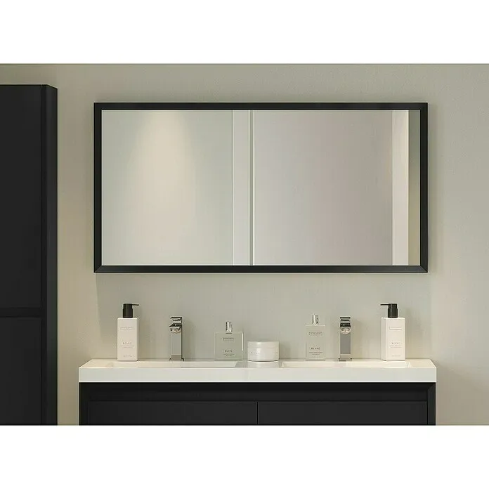 Allibert Wandspiegel Delta - 120 x 60 cm, Zwart