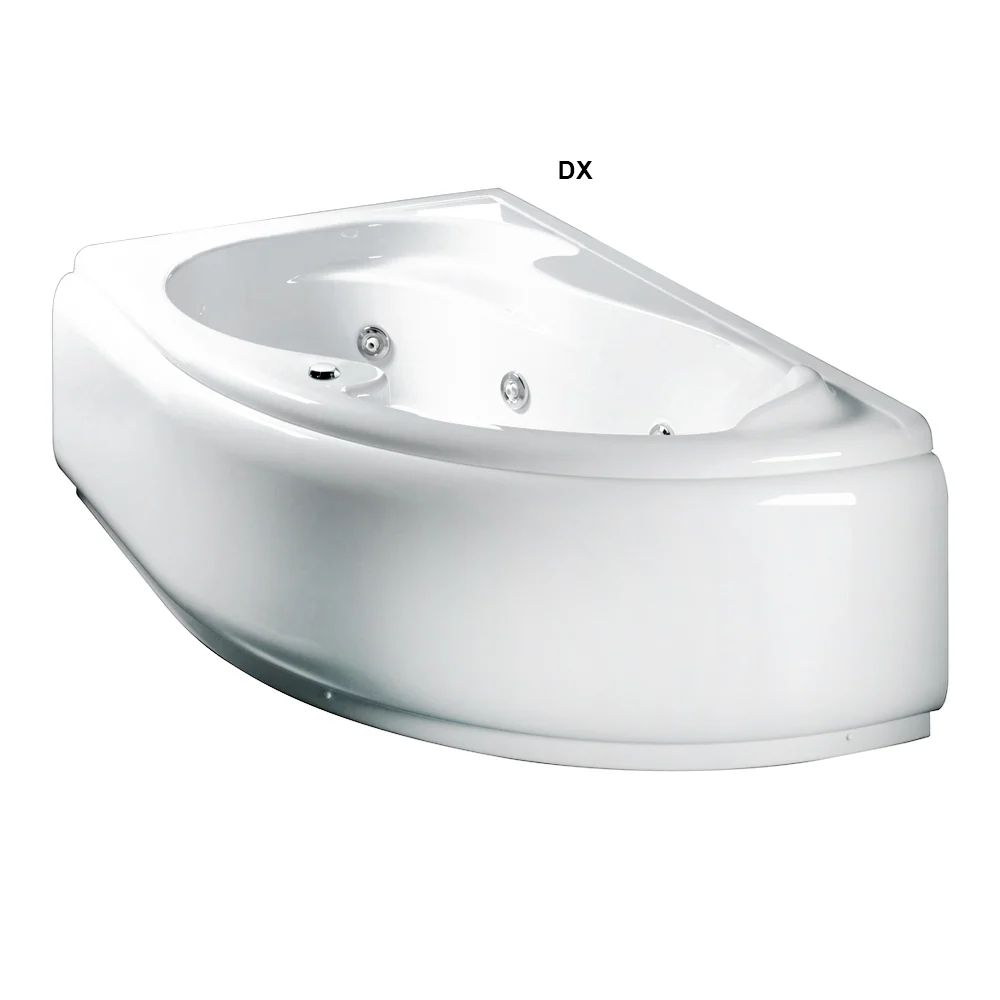 Asymmetric Grace Bathtub Whirlpool Plexiglas and ABS cm 150x100 - Right Version