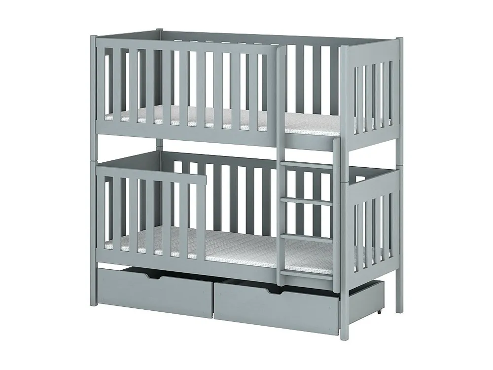 Stapelbed DAWID BB014 80x190 cm Grijs