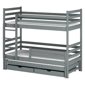 Stapelbed LUK BB014 80x190 cm Grijs