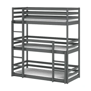 Stapelbed TED BB002 80x180 cm Grafiet