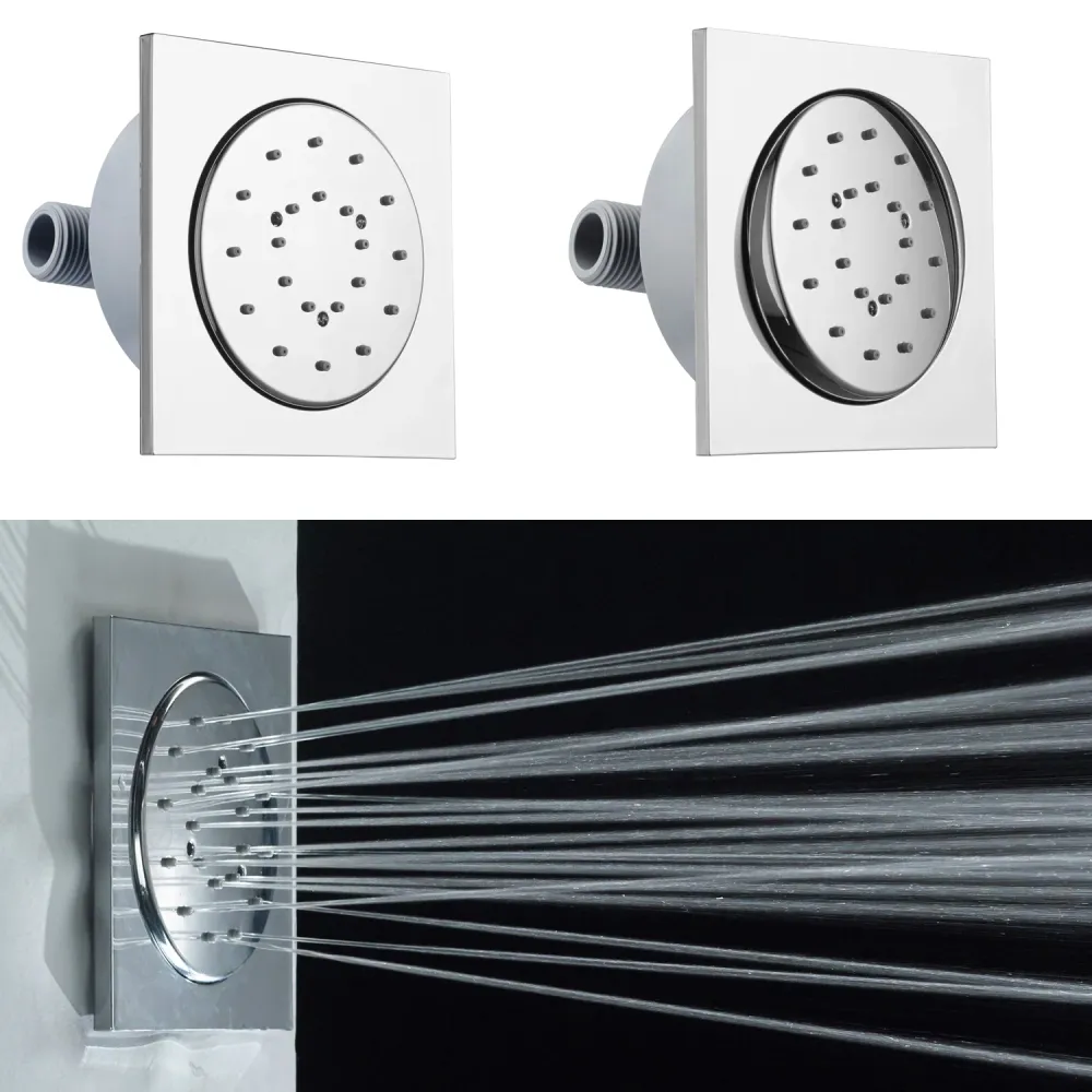 ABS self-cleaning and adjustable shower head Bossini Tondo Reg diameter 100 mm