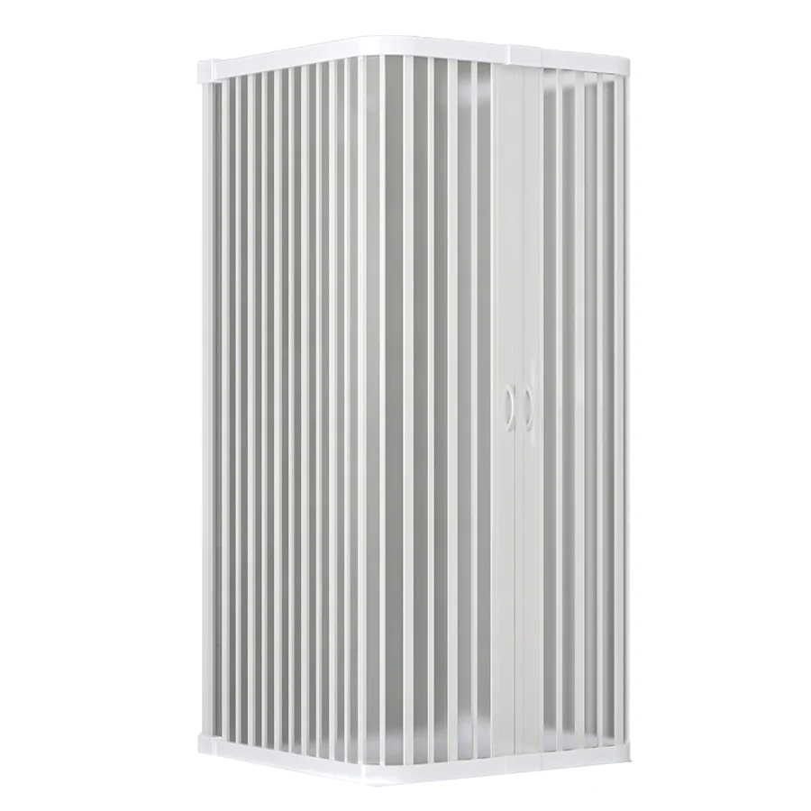 Shower enclosure 3 folding sides model Cono Plissé line 95x95x95