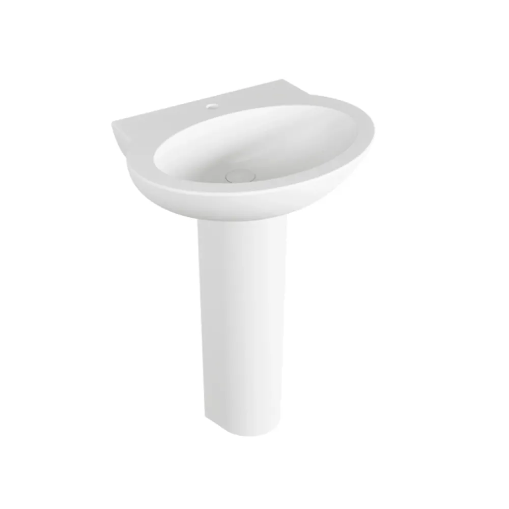 Azzurra Clik sink column 60x51xH88 cm faucet hole - Glad white