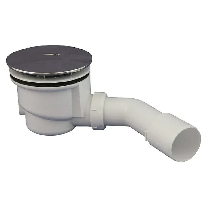 Best Design Douchebaksifon Decent trek - Chroom, Diameter: 115 mm, Capaciteit afvoer 22 liter per min