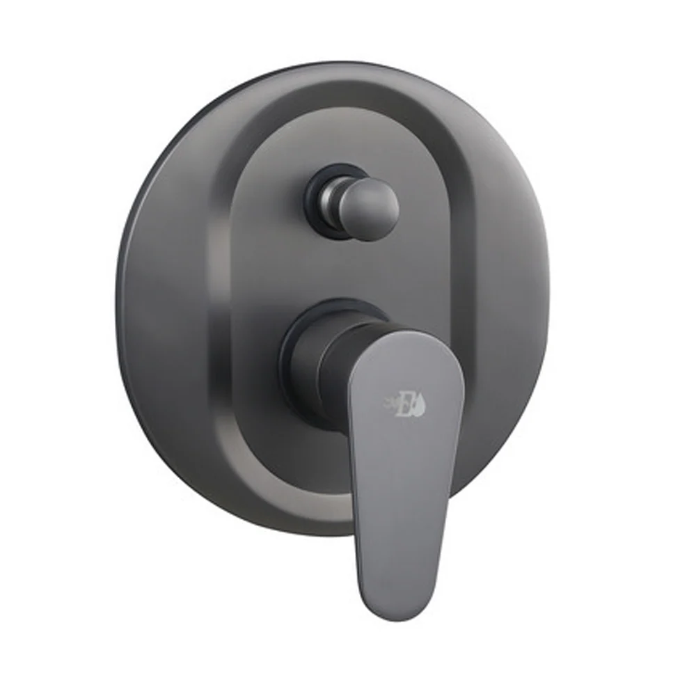Built- shower mixer diverter Elizabeth series brushed zwart nickel