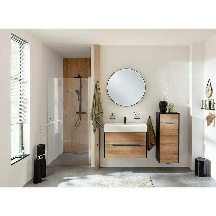 Camargue Curve Midikast - b x d x h: 40,2 x 32,7 x 98,4 cm, Structuur, Aanslag: Rechts