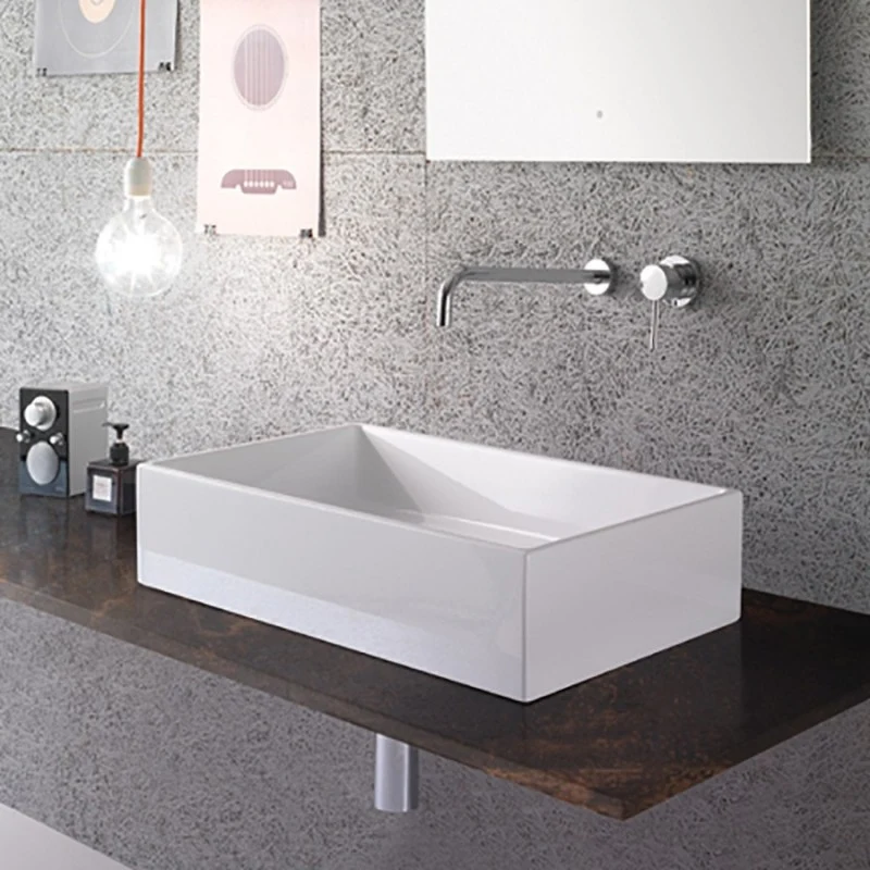 Ceramic Countertop Sink Globo Forty3 60X37 FO062.BI