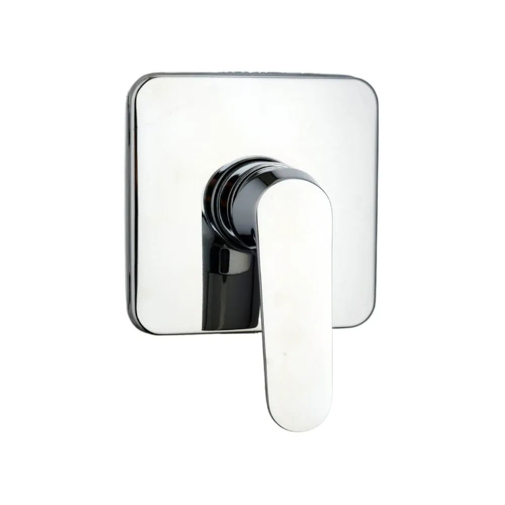 Composition built- basin mixers, bidet and single-way square Echo shower mixer chrome-plated geel koper