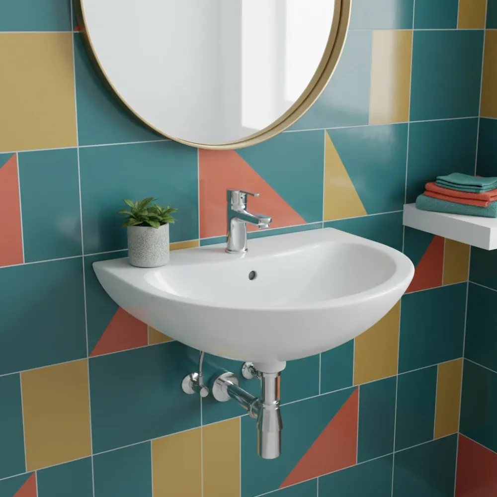 60 cm countertop sink Orchidea series wit ceramic