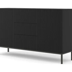 Dressoir RAVENNA B SB150 2D3D 150x42x87 Zwart