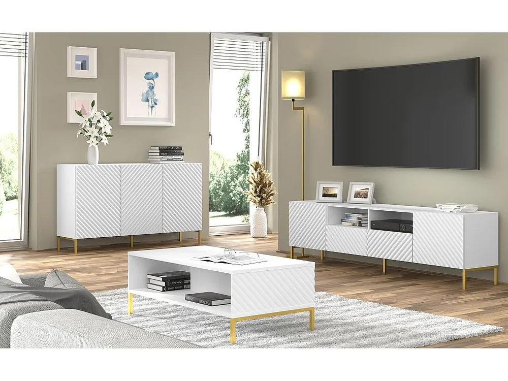 Dressoir SURF SB150 3D 150x42x87 Wit