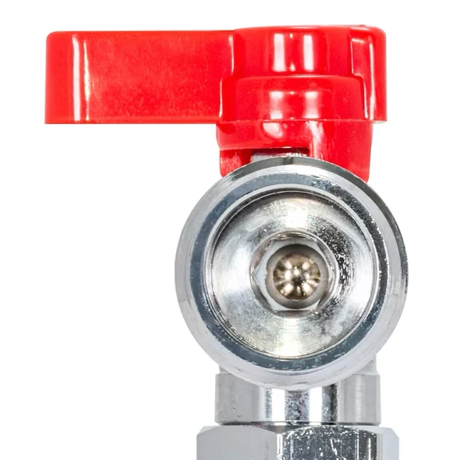 Eastman 1/2″ Sweat 1/4 Turn Pipe Inlet – Rood Handle Stop Valve