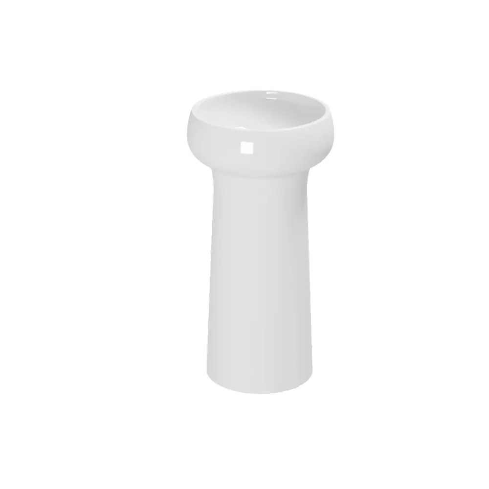 Freestanding sink Azzurra Graal Diam.40.5xH85 cm floor drain - Glossy ivoor