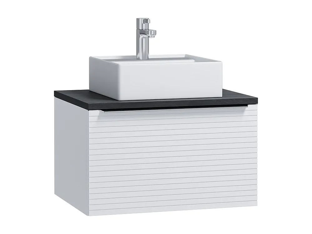 Hangend badkamermeubel met enkele wastafel - 60 cm - LATOMA - Koop nu voordelig online