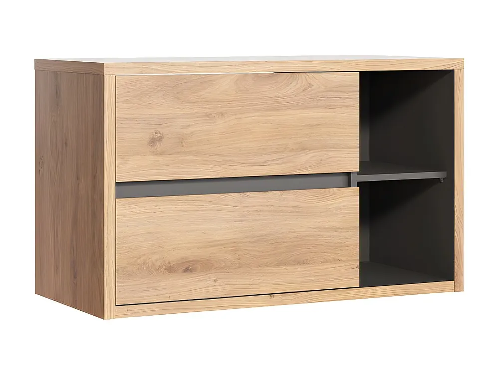 Hangend wastafelmeubel - Naturel kleur - 100 cm - PURNAL - Koop nu schappelijk online