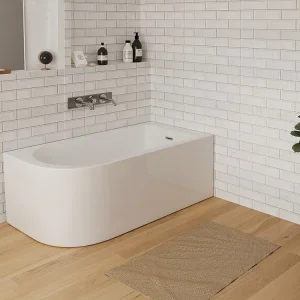 Hoekbad - 240L - 170 x 75 x 58 cm - rechtse hoek ANIKA
