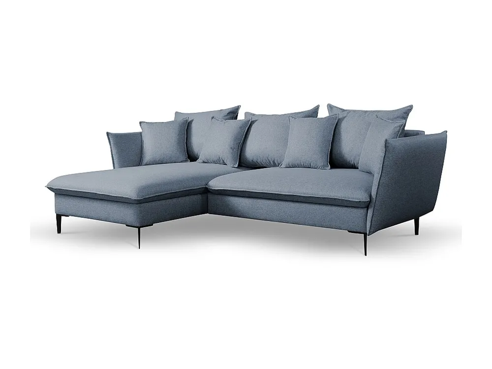 Hoekslaapbank LAZARE van PASCAL MORABITO - Stof - Donkerblauw - Hoek links - Koop online
