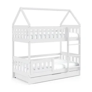 Huisbed ZUZIA 86x198x185 (80x190 Cm) Wit