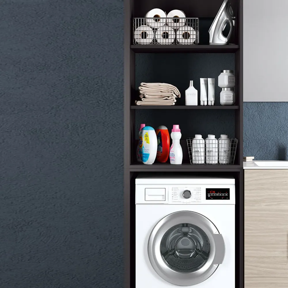 Laundry Furniture Composition Area51-08 sink, washing machine and dryer modules, and mirror - Olmo Rosseau
