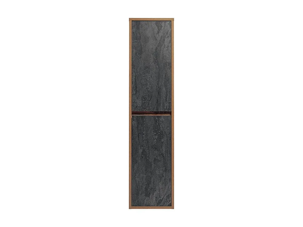 Naturelkleurige en antracietgrijze hangende badkamerkolom, H170 cm, TIKITKI